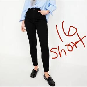 New Size 16 Short OLD NAVY Women's High-Rise Pixie Black Skinny Jeans